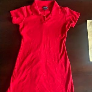 Limited Red Polo Collared Dress (Barely Worn)